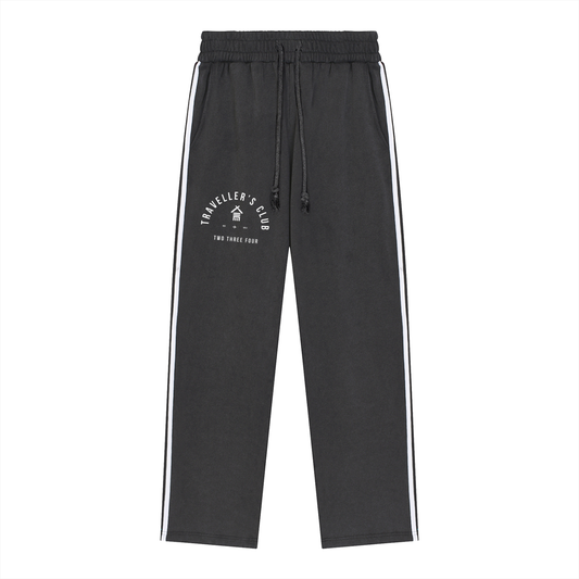 Traveller's Club Snow Washed Contrast Tape Sweatpants